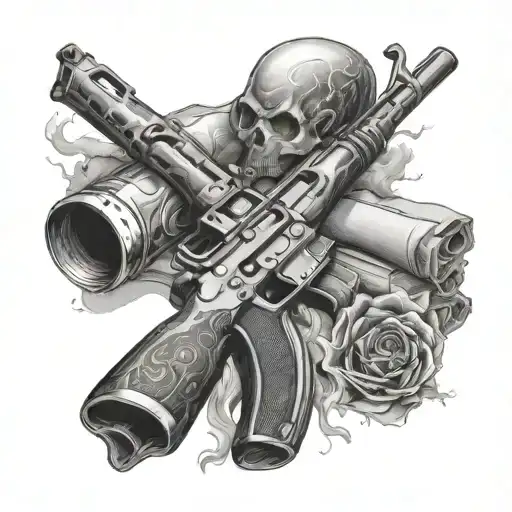 Ak 47 Smoking A Cigarrette