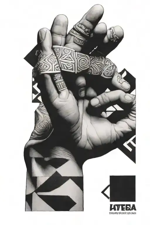 Tattoo Geometry Greece Forearm Right Hand