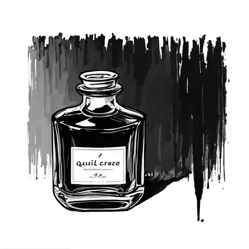 Quil Pen And Ink Bottle