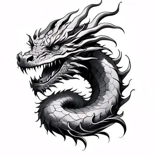 Dragon Tattoo Half Sleeve
