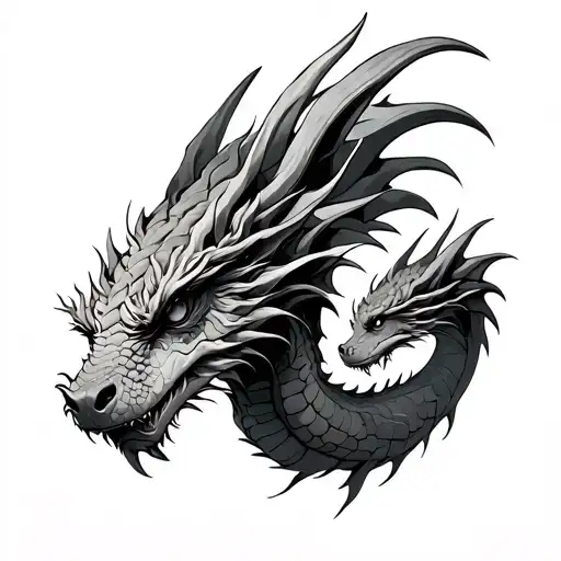 Mother And Baby Dragon