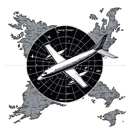 Plane Map Travel