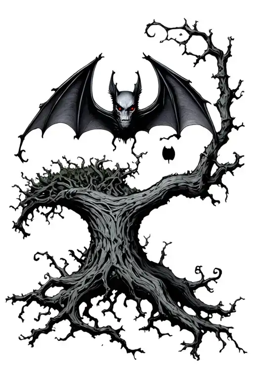 Skinny Poison Tree With A Bat