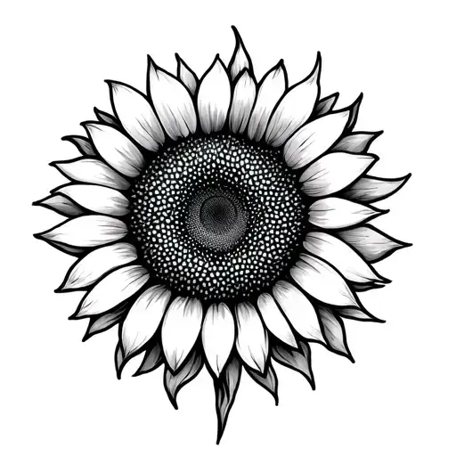 Sunflower In Front Of Sun