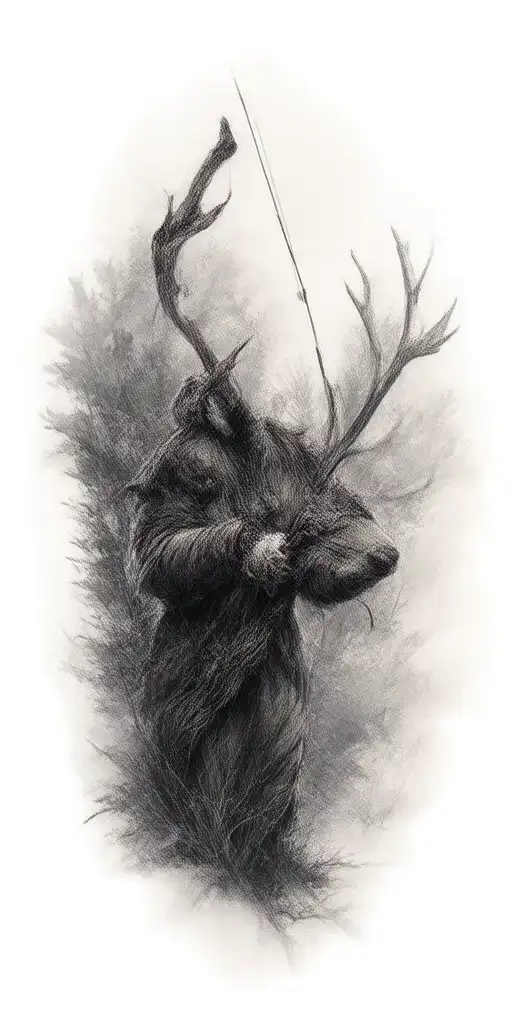 Outdoor Bow Hunting Scene