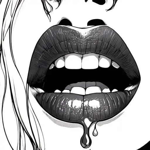 Woman Filled With Cum In Her Mouth