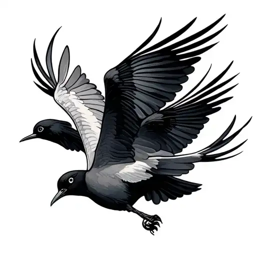 Birds Flying