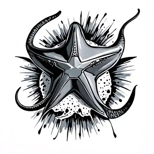 Stingray With Cowboys Star In