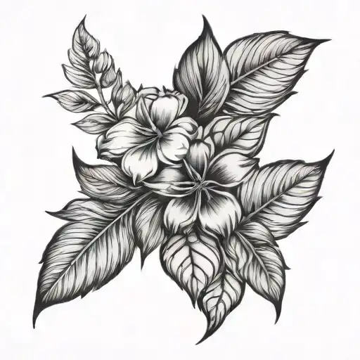 Leaves And Flowers