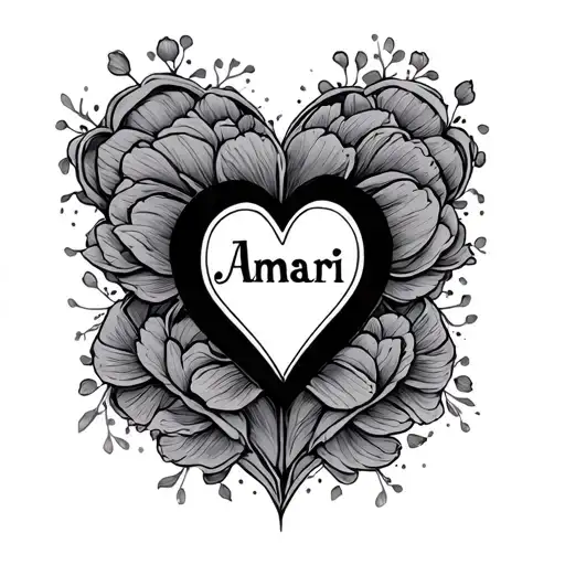 Amari With Heart Around The Names