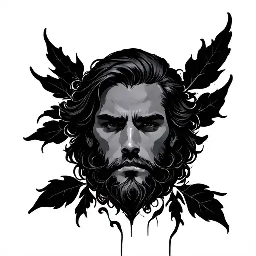 Masculine Line Art Simple