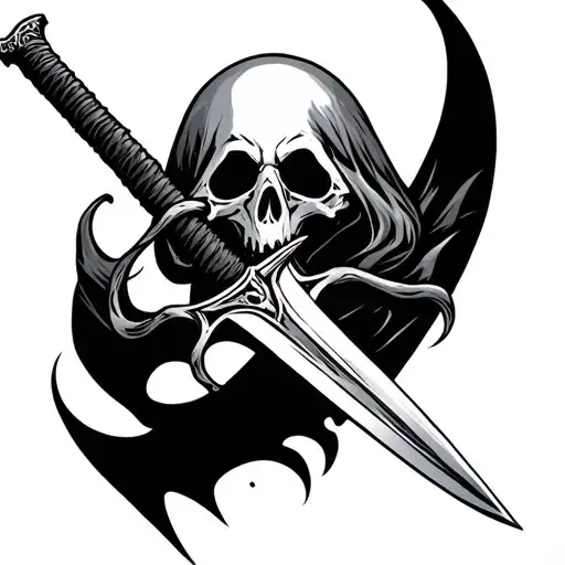 Reaper No Face Sword Wrapped