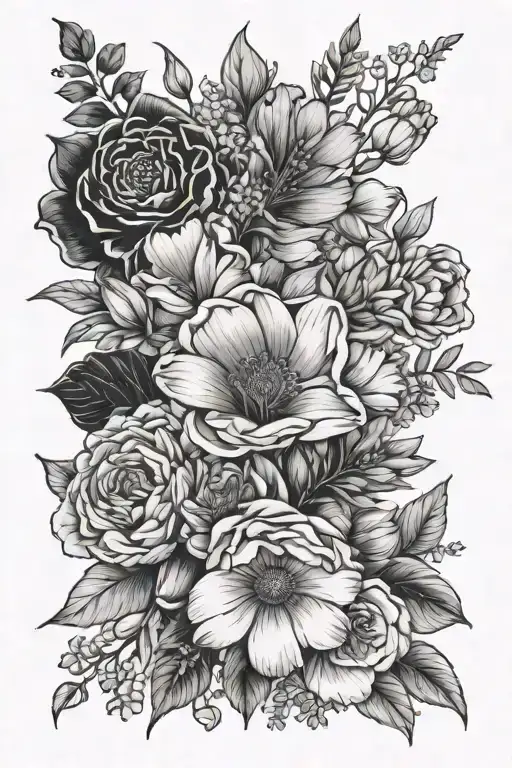 Birth Flower Bouquet