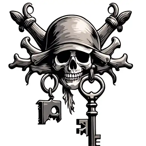 Pirate Keys Hanging