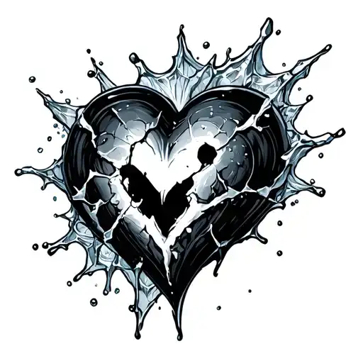 Heart Torn Apart With Ice