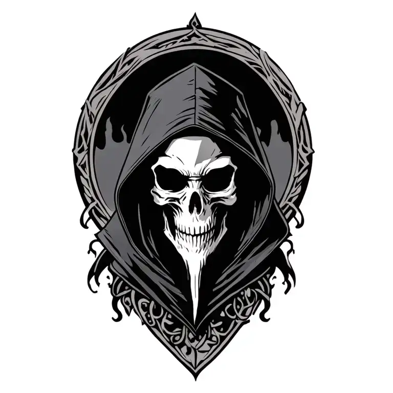 Hooded Reaper Silohuette