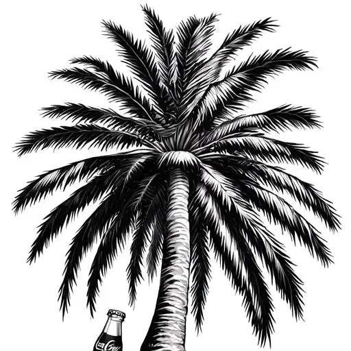 Palm Tree And Coca Cola Bottle