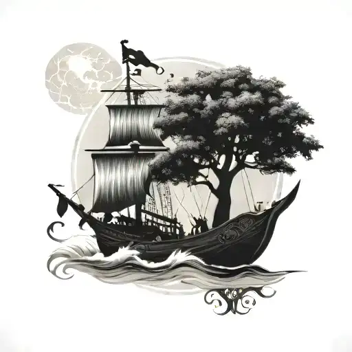 Tree Of Life Viking Ship