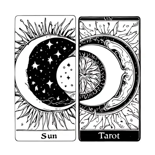 Sun And Moon Tarot Card