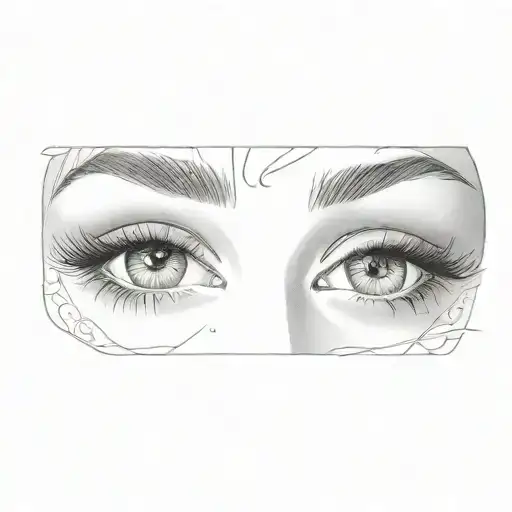 A Close Up Of A Woman's Eyes