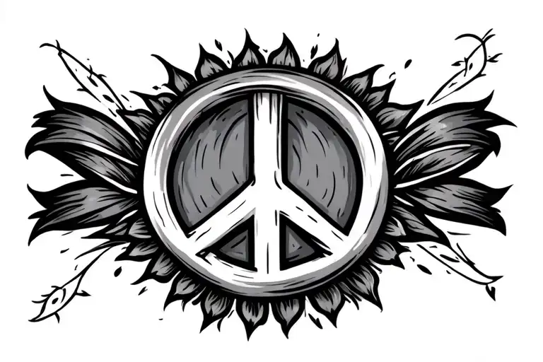 Arm Band With Peace Symbol