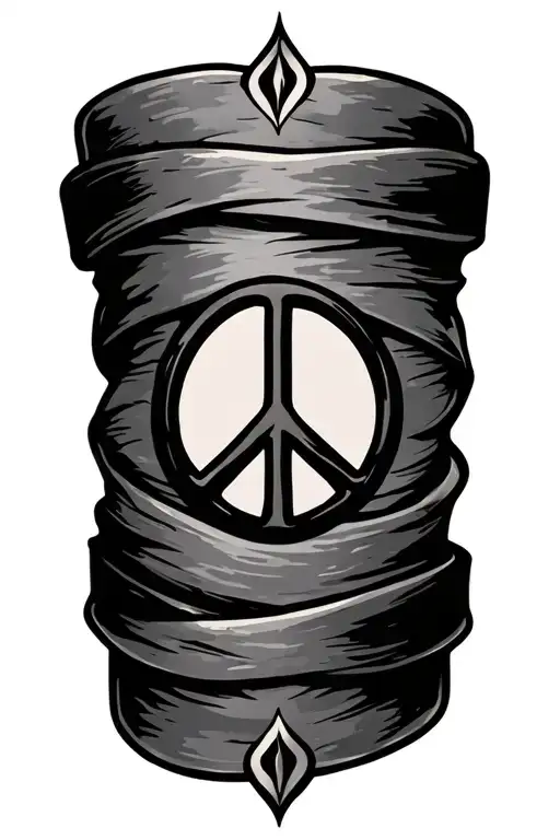 Arm Band With Peace Symbol