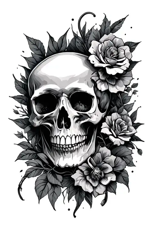 Endometriosis Survivor Skull