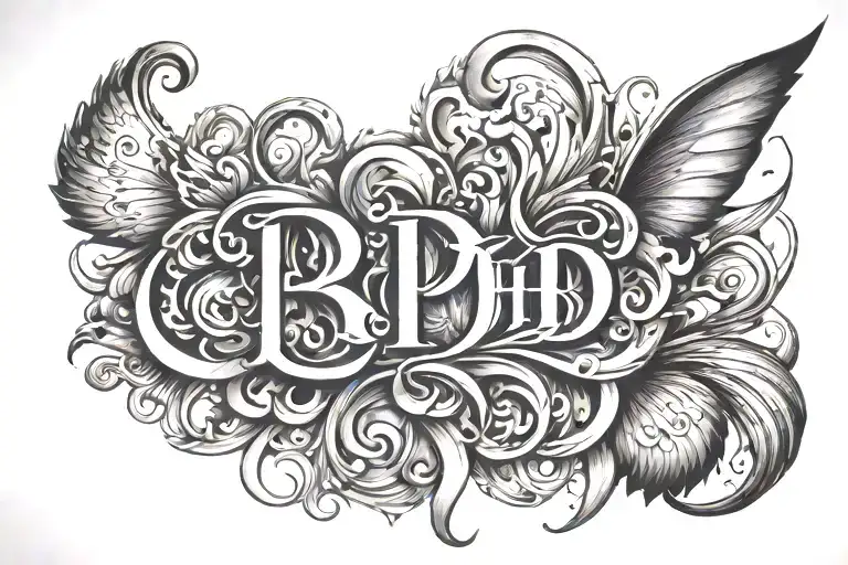 The Letters 'Phd'