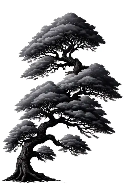 Family Tree Growing With Names On It