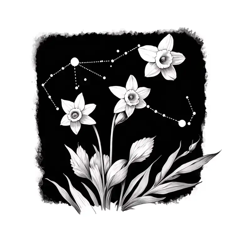 Daffodil Aries Pisces Constellation