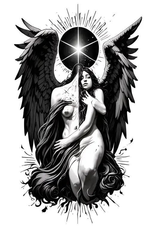 Dark Side Broken Loss Struggle Pain Falling Angel Time Hurt