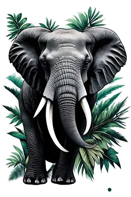 California State With Elephant Head