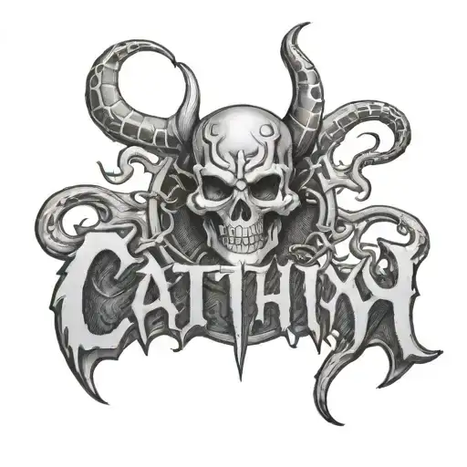 Cathy' As A Death Metal Logo