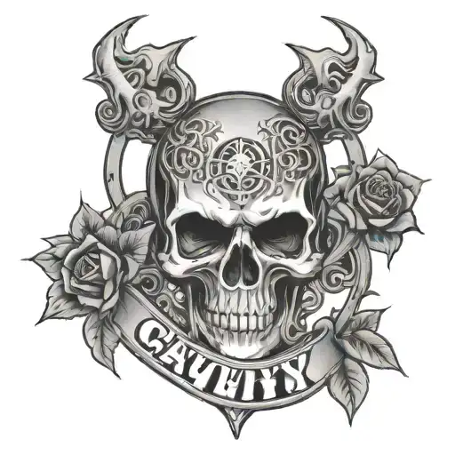 Cathy' As A Death Metal Logo But No Skull