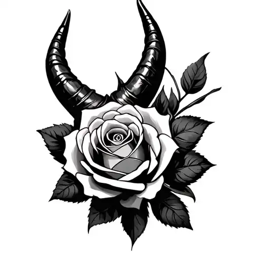 Rose Devil Horns