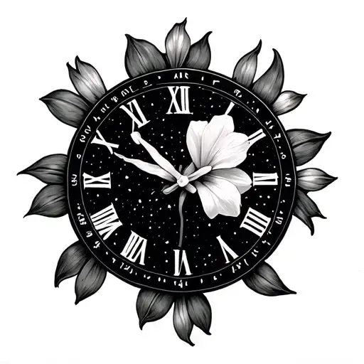 Daffodil Clock Aries Picses Constellation Intertwined