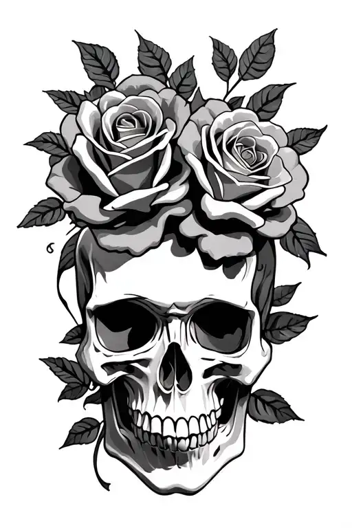 Skull And Roses