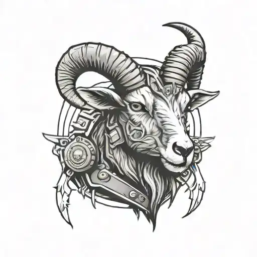 Evil Goat Head Inside Tactical Gear
