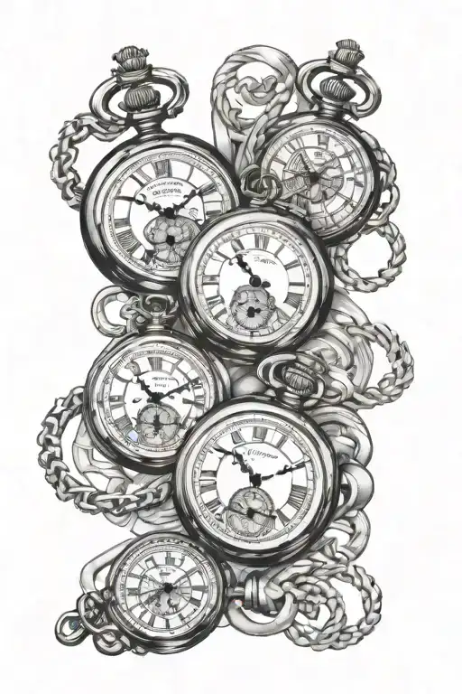 Pocket Watches Intertwined