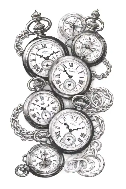 Pocket Watches Intertwined