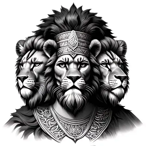 Mansa Musa With Three Lion Head