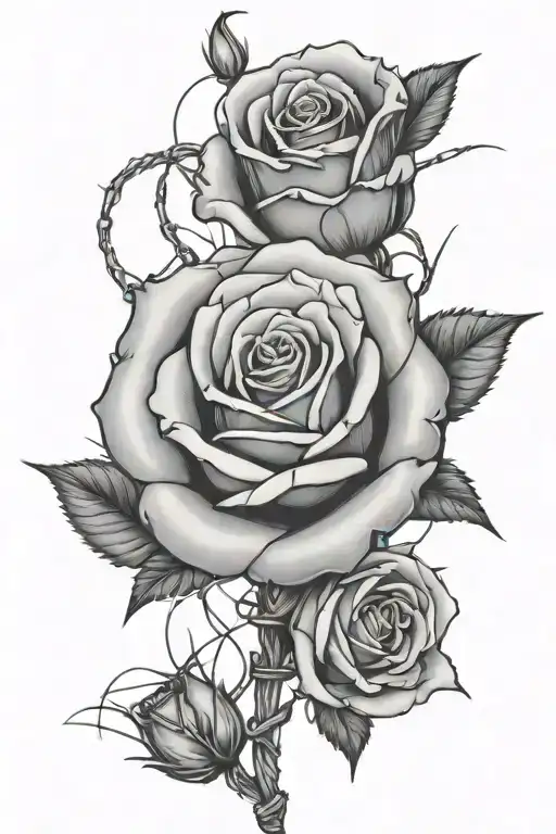 Rose And Barb Wire