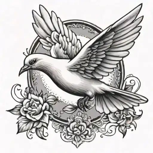 Dove Flying
