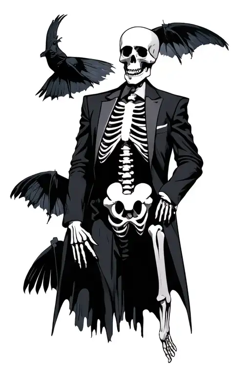 Skeleton 3 Piece Suit