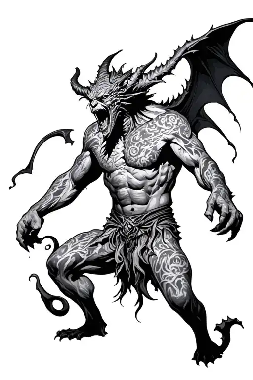 A Demon Comes Down From They Sky