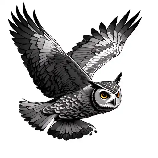 Owl Flying