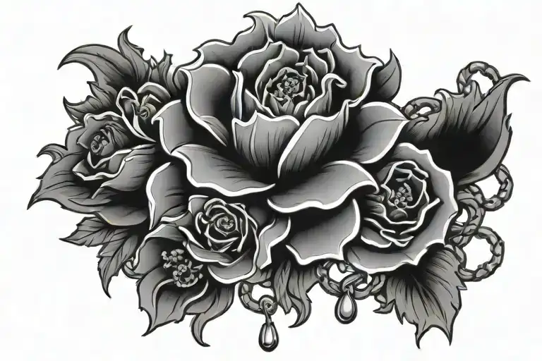 Chain And Drop Flowers