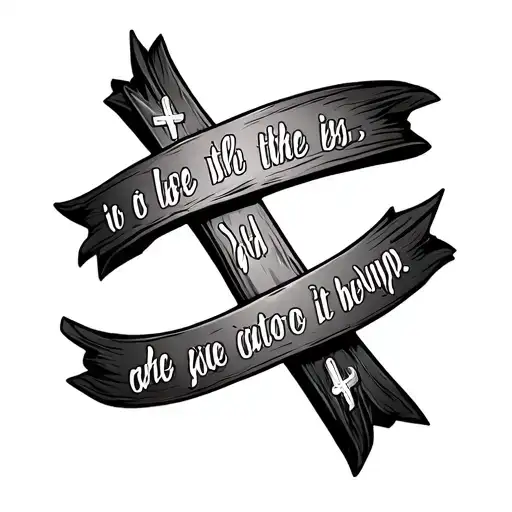 Cross Bible Verse With Sign Language