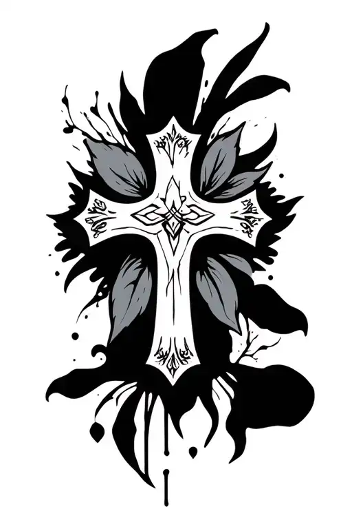 Cross With Details Inspired