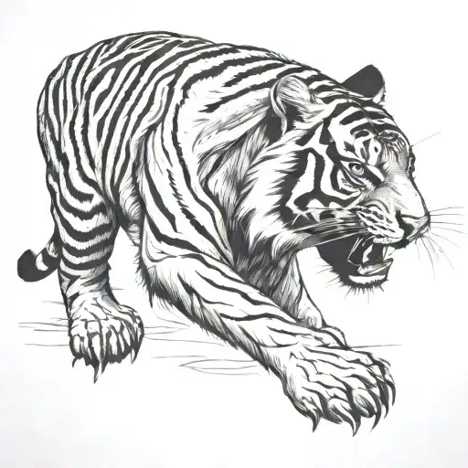 Crawling Tiger Line Work